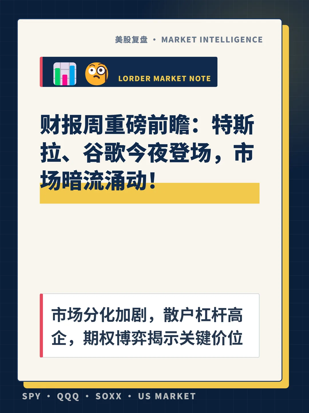 财报周重磅前瞻：特斯拉、谷歌今夜登场，市场暗流涌动！ 封面