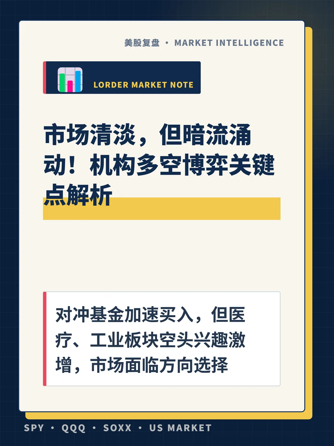 市场清淡，但暗流涌动！机构多空博弈关键点解析 封面