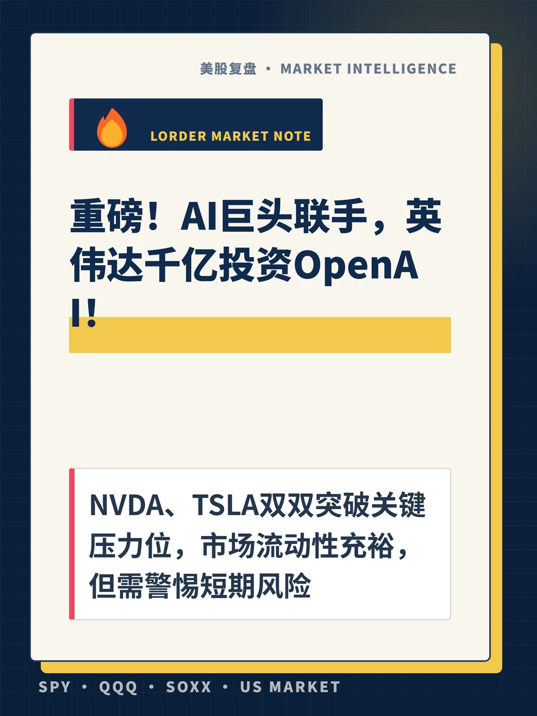 重磅！AI巨头联手，英伟达千亿投资OpenAI！ 封面