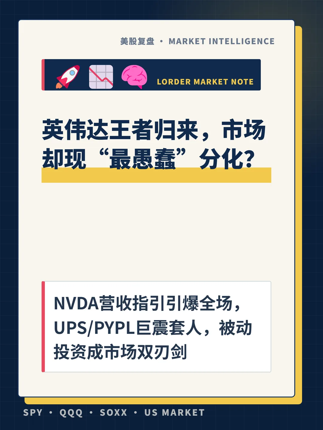 英伟达王者归来，市场却现“最愚蠢”分化？ 封面