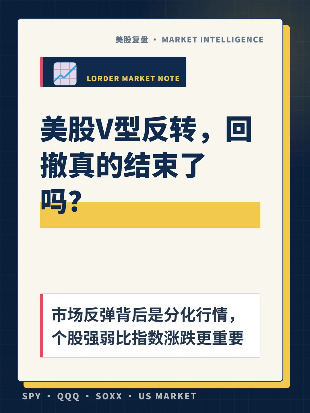 美股V型反转，回撤真的结束了吗？ 封面
