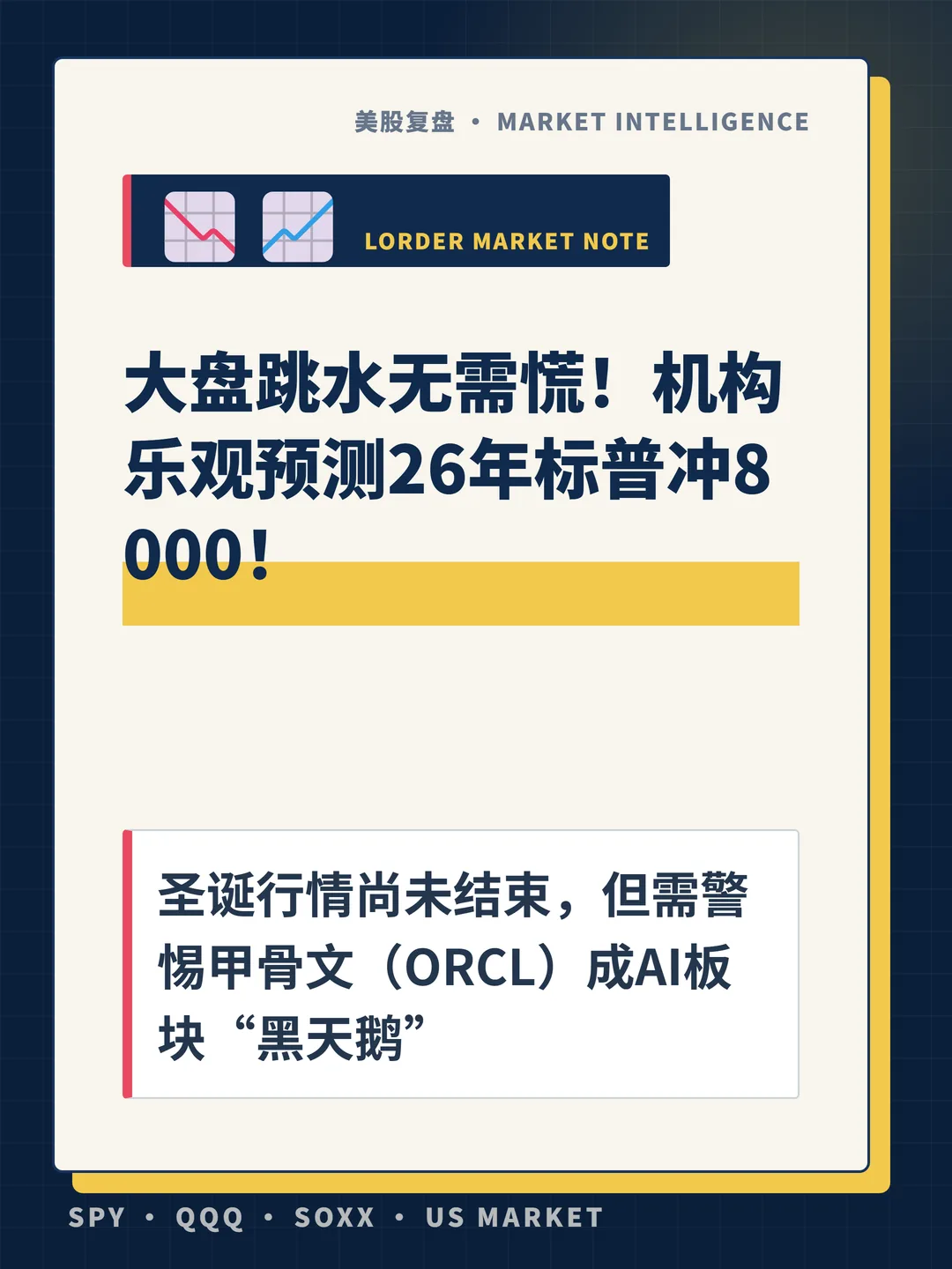大盘跳水无需慌！机构乐观预测26年标普冲8000！ 封面