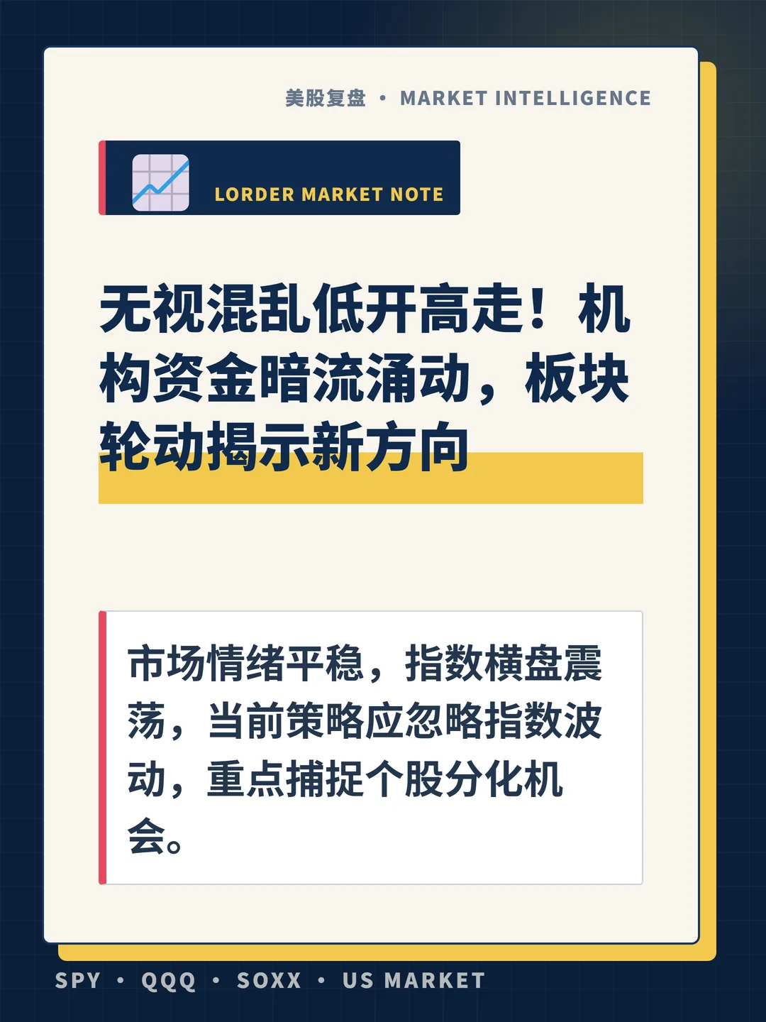 无视混乱低开高走！机构资金暗流涌动，板块轮动揭示新方向 封面