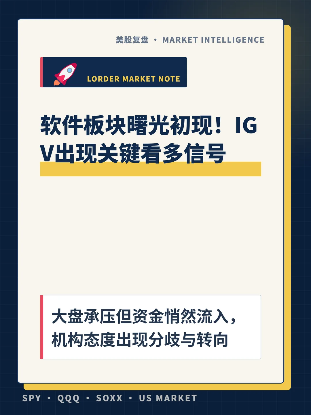 软件板块曙光初现！IGV出现关键看多信号 封面