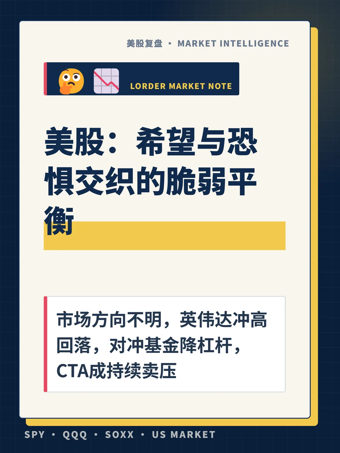 美股：希望与恐惧交织的脆弱平衡 封面