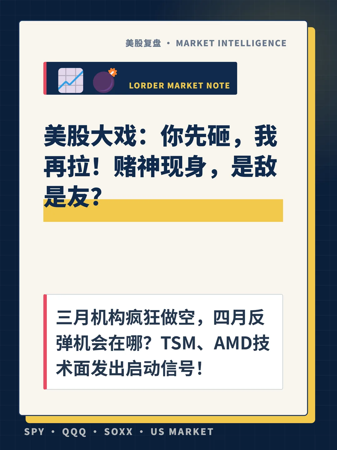 美股大戏：你先砸，我再拉！赌神现身，是敌是友？ 封面