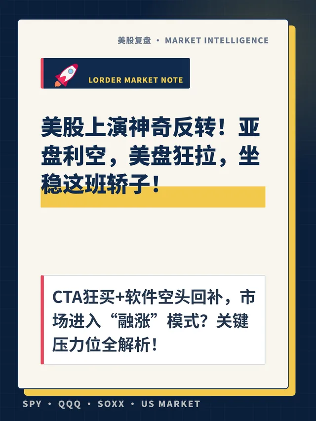 美股上演神奇反转！亚盘利空，美盘狂拉，坐稳这班轿子！