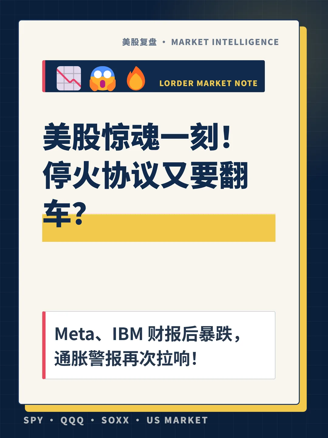 美股惊魂一刻！停火协议又要翻车？ 封面