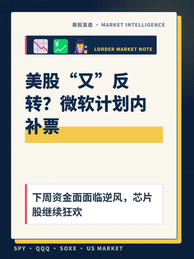 美股“又”反转？微软计划内补票