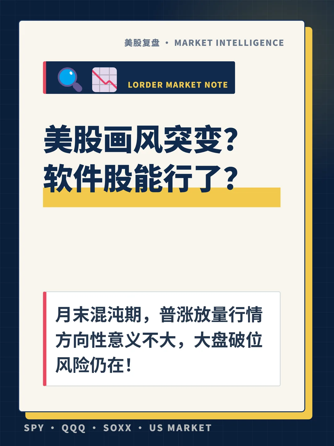 美股画风突变？软件股能行了？ 封面