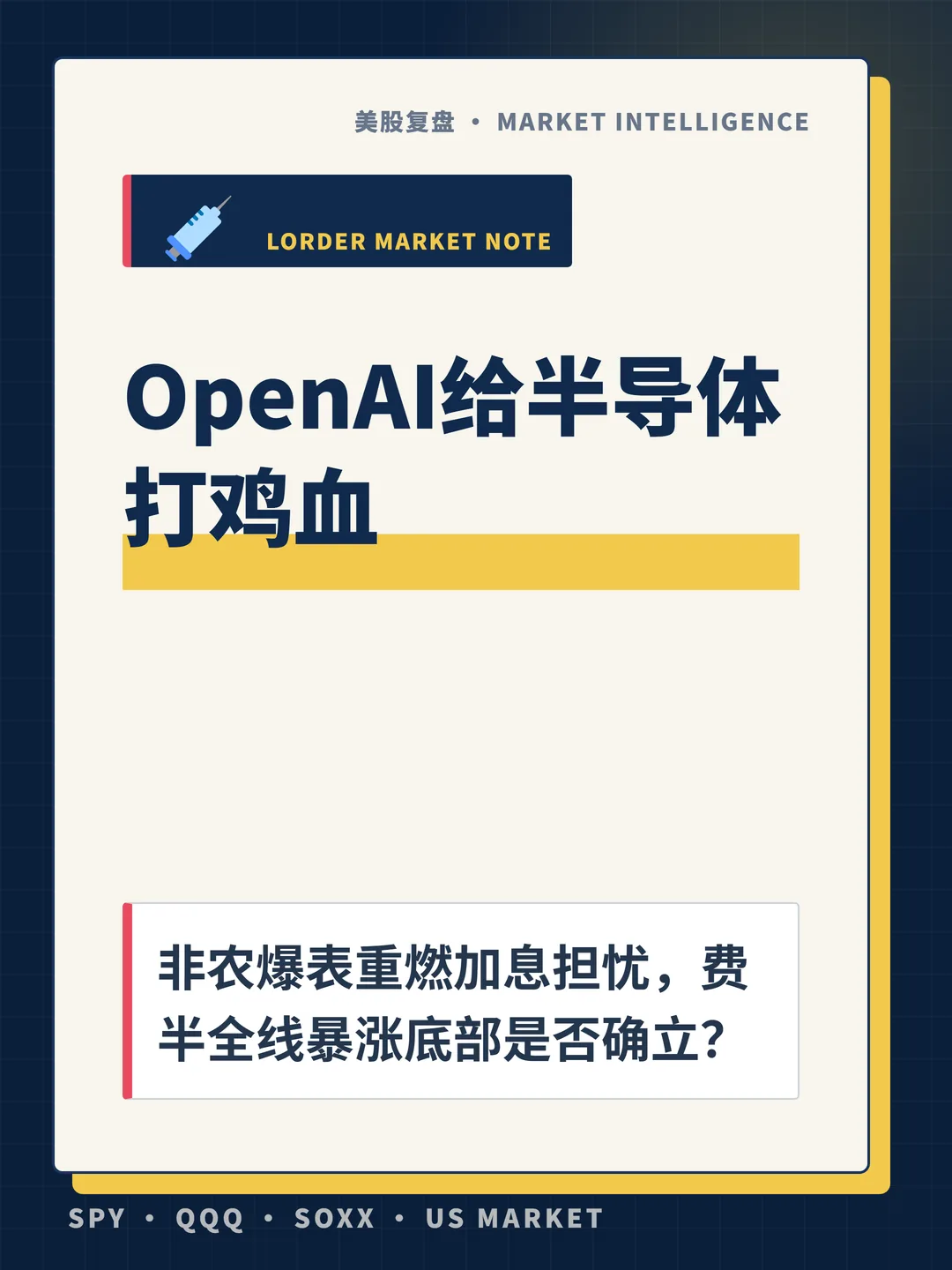 OpenAI给半导体打鸡血 封面