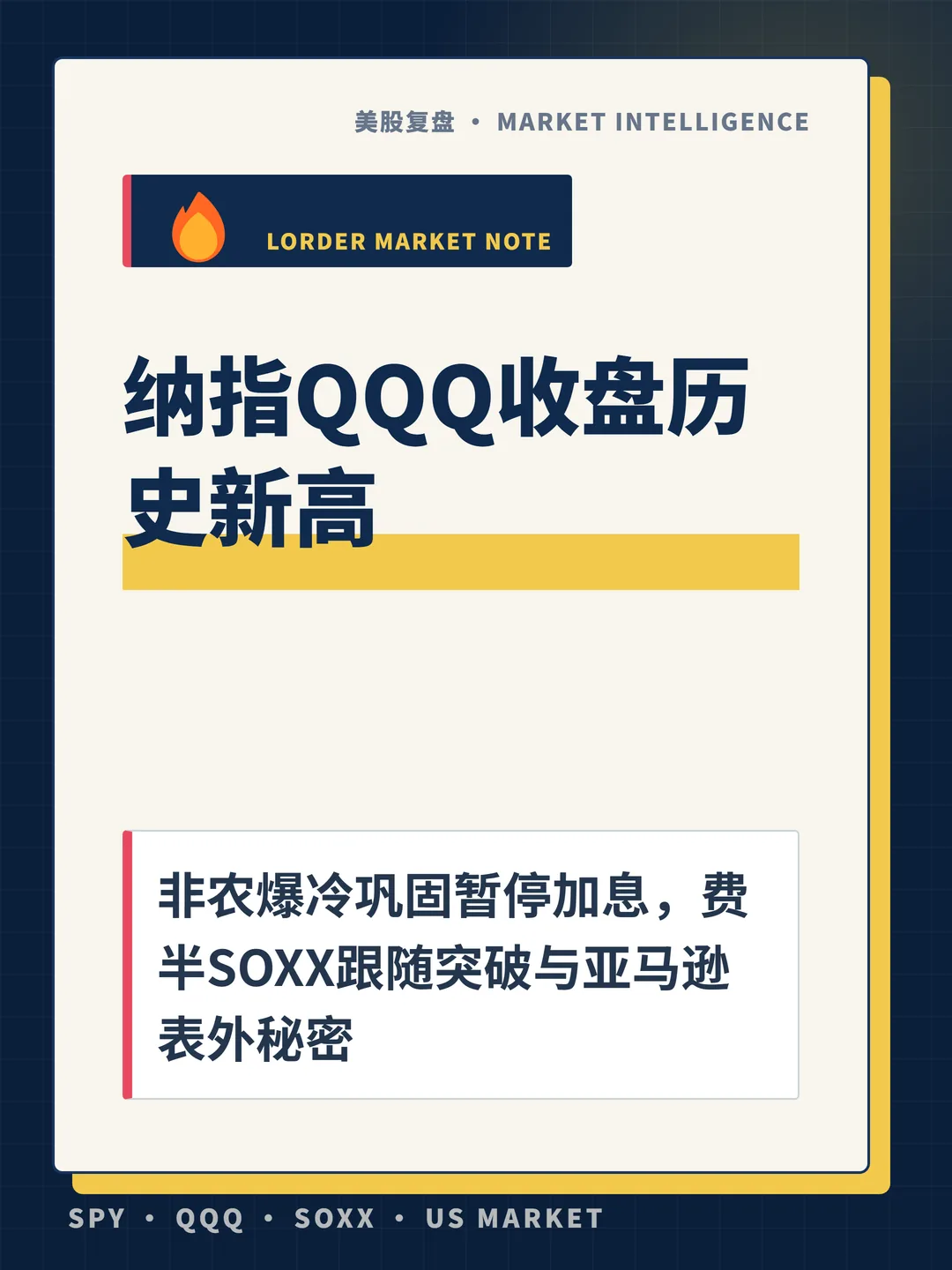 纳指QQQ收盘历史新高 封面